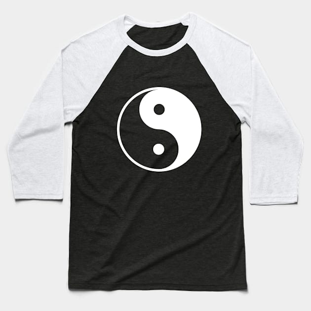 Yin Yang - Yin Yang Symbol Baseball T-Shirt by Kudostees